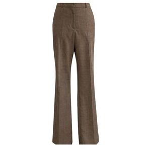 Sandro Paris Brown Wool Blend Trouser Pants Size 36 | Tailored Career Pants
